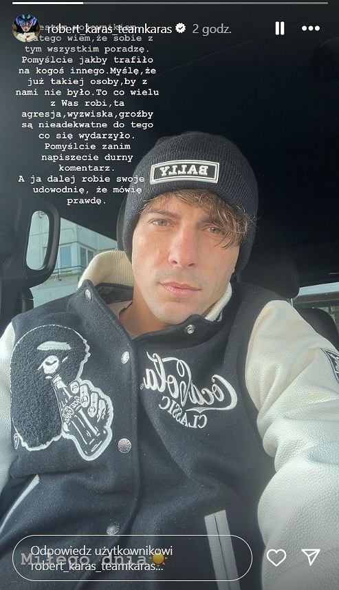 Robert Karaś odpowiada na krytykę