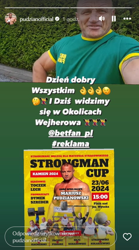 Mariusz Pudzianowski reaguje na ostatnie doniesienia