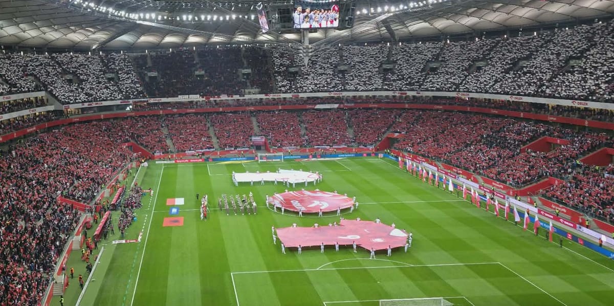 Wpadka z polskim hymnem na Stadionie Narodowym. Wyszło tragicznie [WIDEO] Zdjęcie główne wpisu