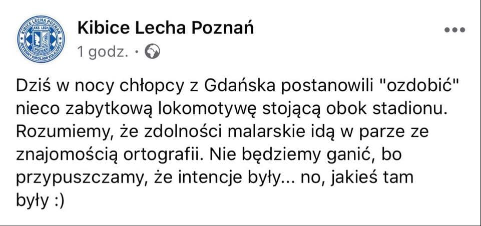 Kibice Lecha odpowiadają na akt wandalizmu kiboli Lechii! Przygotowali dla nich prezent Zdjęcie główne wpisu