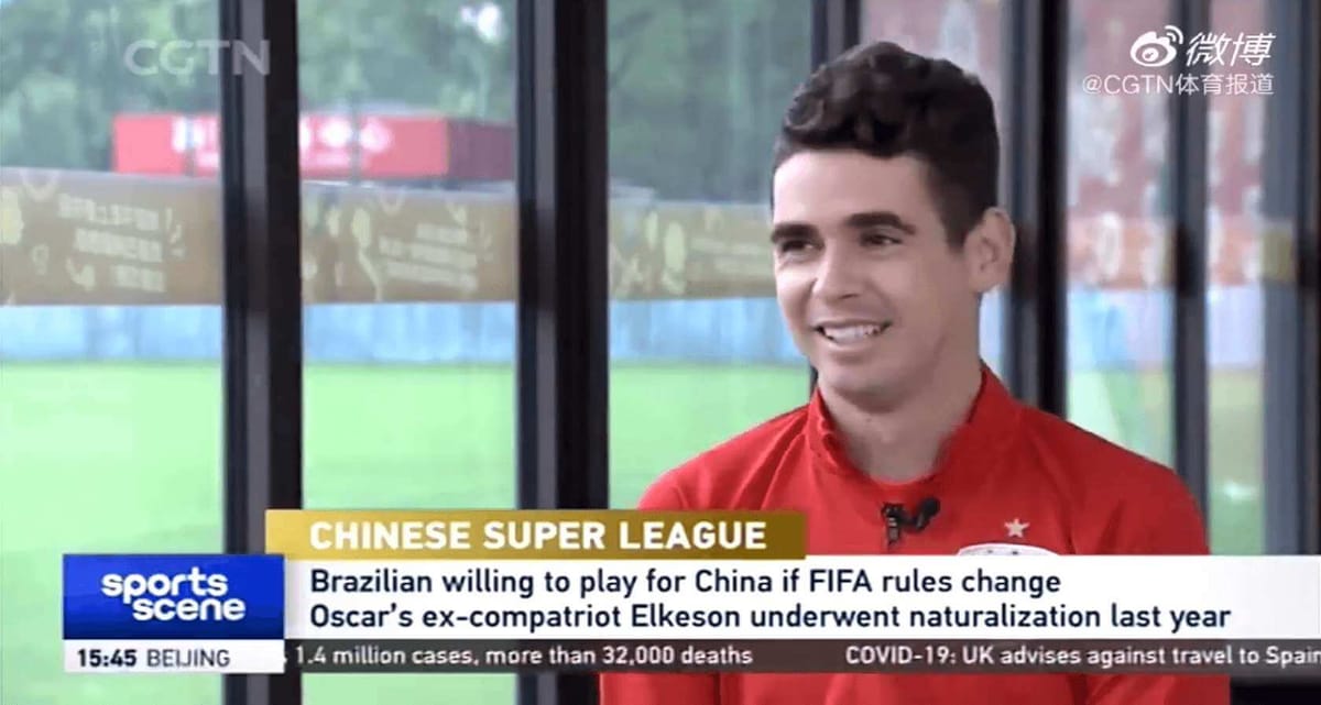 Brazylijczyk zagra w reprezentacji Chin? Na przeszkodzie stoją przepisy FIFA Zdjęcie główne wpisu