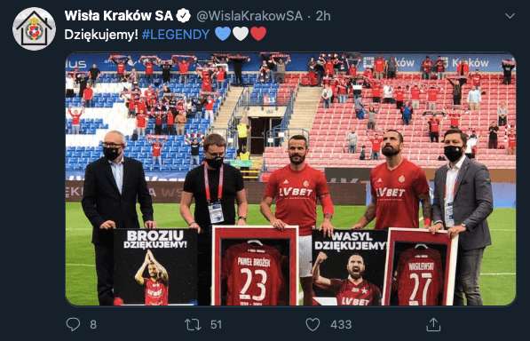 Tak kibice Wisły Kraków pożegnali swoje legendy! Zdjęcie główne wpisu