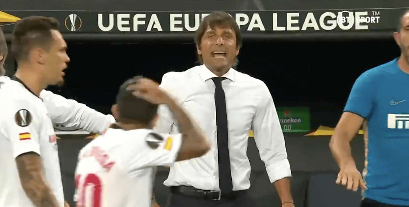 Piłkarz Sevilli wyprowadzili Conte z równowagi! Poszło o… Zdjęcie główne wpisu