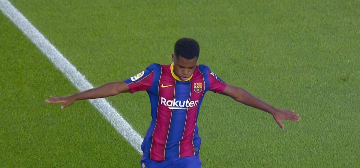 Ansu Fati nie mógł zostać zawodnikiem meczu. Wszystko przez wiek Zdjęcie główne wpisu