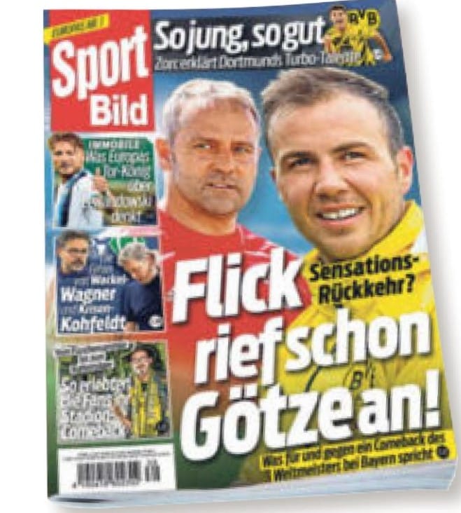 Sport Bild: Hansi Flick kontaktował się z Mario Götze Zdjęcie główne wpisu