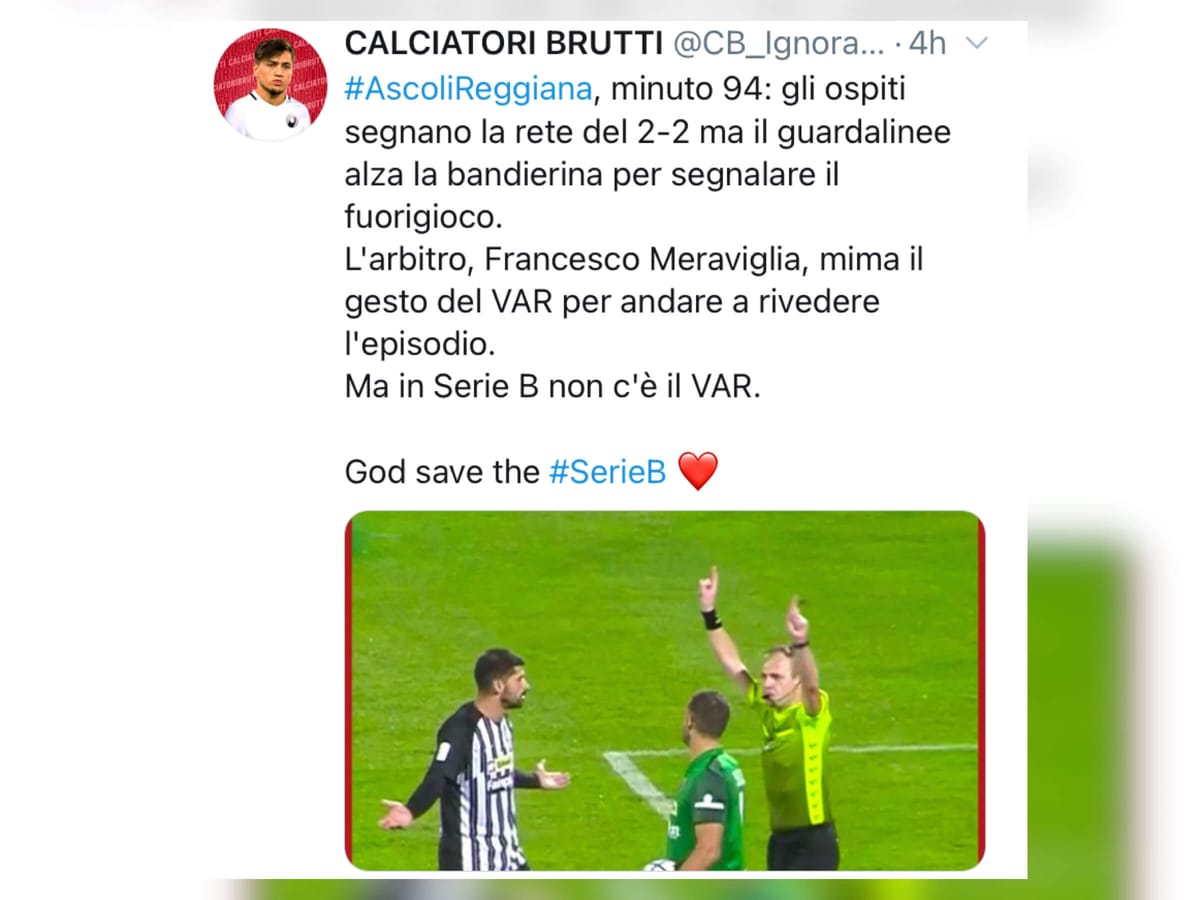 Niecodzienna sytuacja w Serie B! Sędzia chciał skorzystać z VARu Zdjęcie główne wpisu