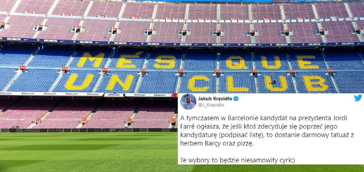 Cyrk w Barcelonie przed wyborami! Jeden kandydatów za poparcie w wyborach proponuje darmową pizzę i tatuaż Zdjęcie główne wpisu