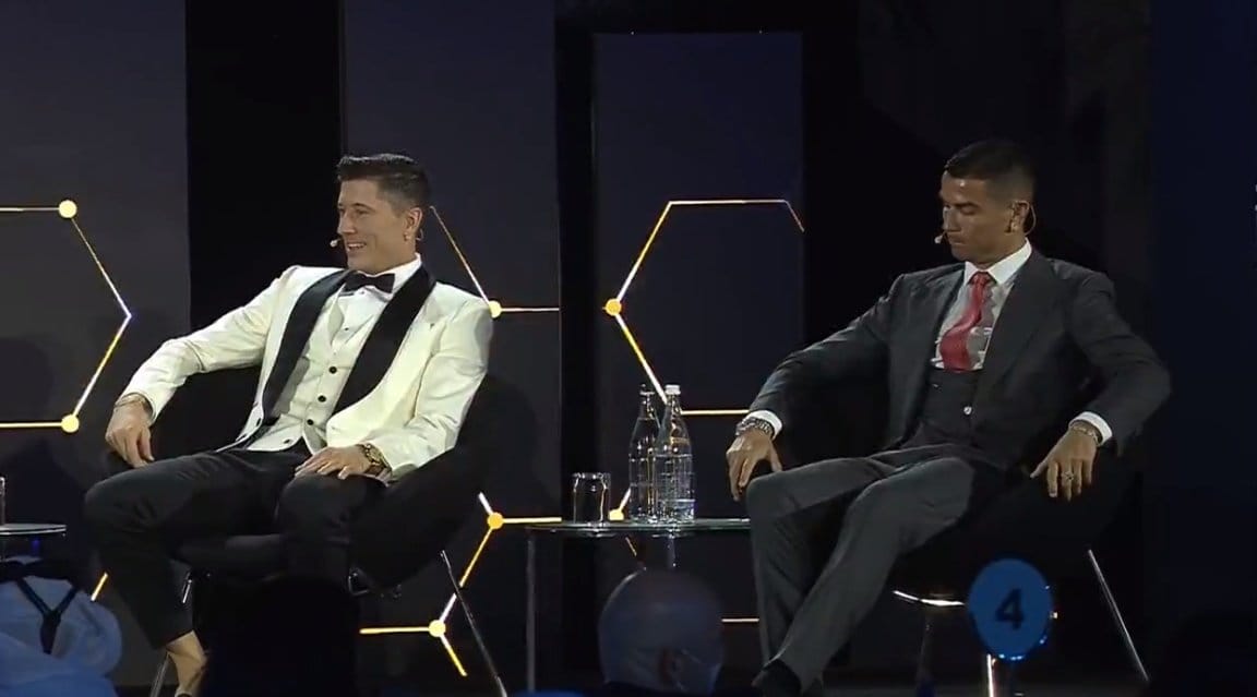 Słowa Lewandowskiego wywołały uśmiech u Ronaldo. Przyjmie zaproszenie do stolika? Zdjęcie główne wpisu