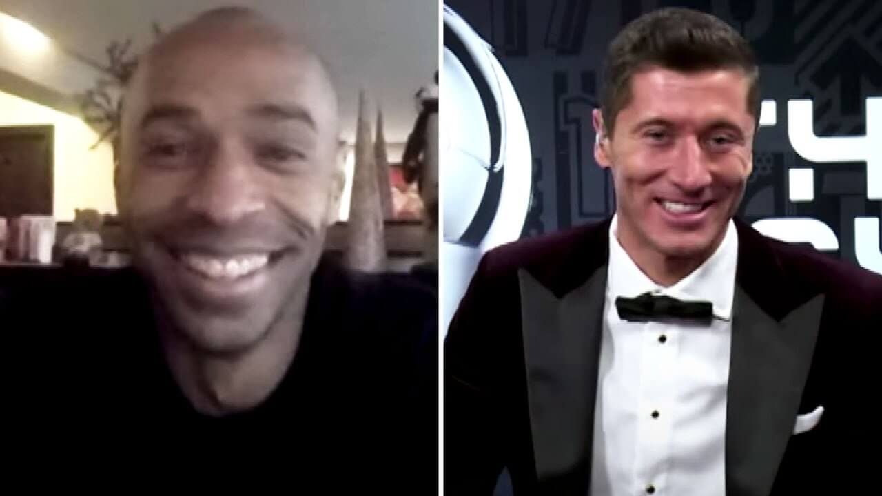 Lewandowski porozmawiał z idolem z dzieciństwa. Henry w pięknych słowach o Polaku Zdjęcie główne wpisu