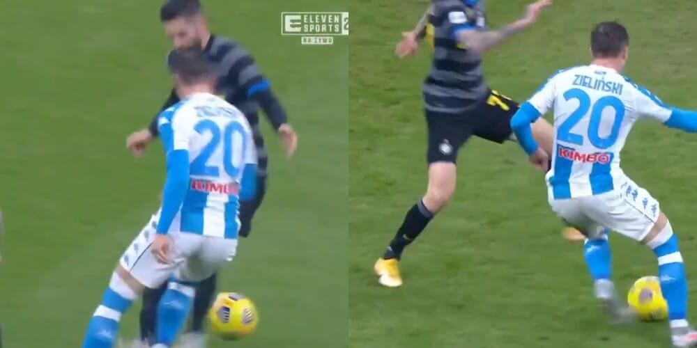 Włoska robota! Piotr Zieliński się bawi i zakłada dwie „dziury” rywalom [WIDEO] Zdjęcie główne wpisu