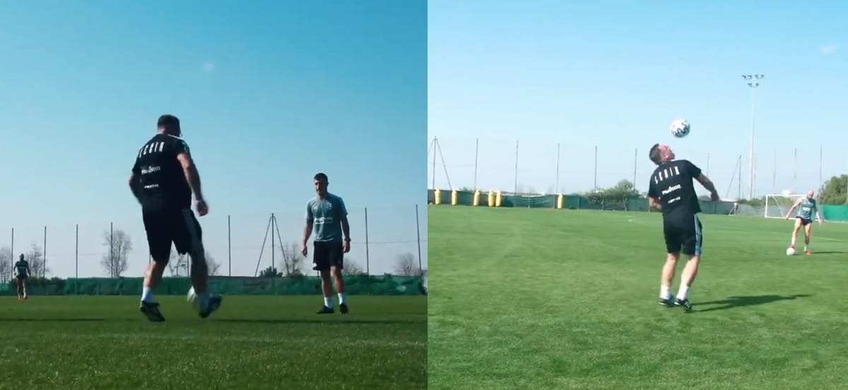 Czesław Michniewicz bryluje na treningu Legii Warszawa. Nieprzeciętne umiejętności [WIDEO] Zdjęcie główne wpisu