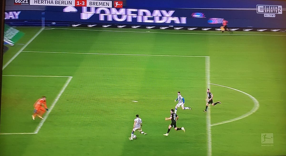 Kiepska seria Herthy Berlin, wejście Piątka nie pomogło. Fatalne zachowanie Cunhii Zdjęcie główne wpisu