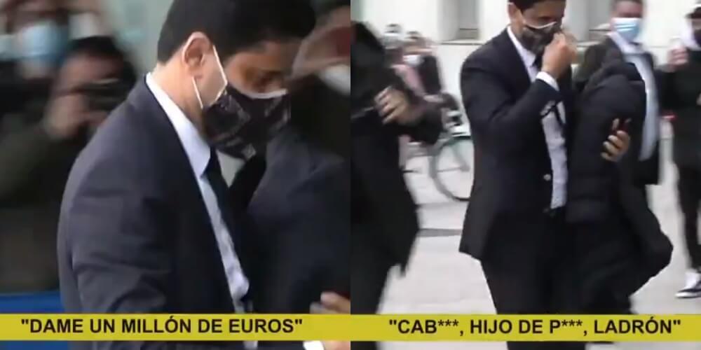 Kibice Barcelony przywitali PSG. „Zostaw Messiego” i fajerwerki pod hotelem Zdjęcie główne wpisu