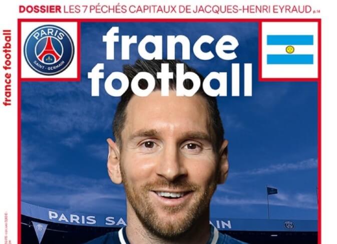 France Football podgrzewa atmosferę. Lionel Messi w koszulce Paris Saint-Germain Zdjęcie główne wpisu
