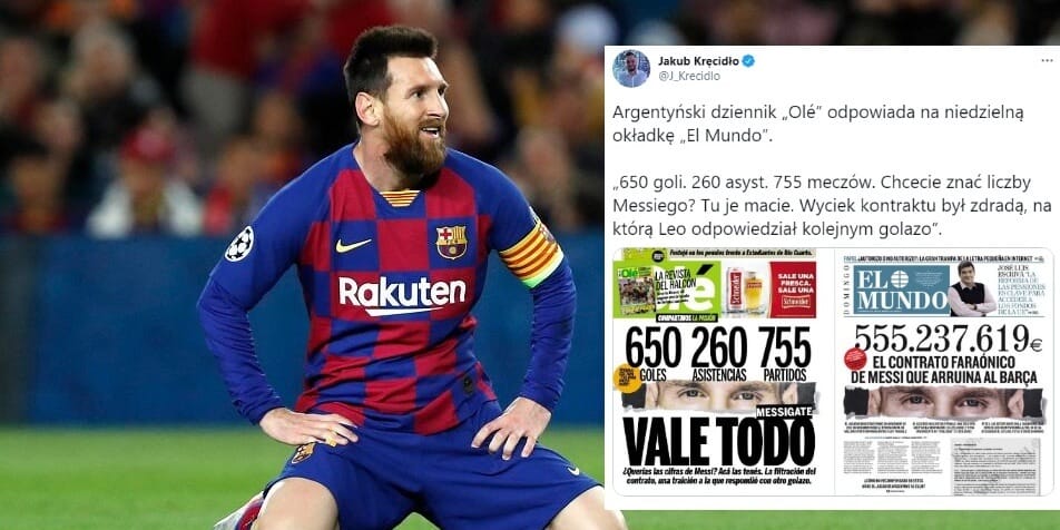 Messi pozwie nie tylko „El Mundo”, ale również pracowników FC Barcelony Zdjęcie główne wpisu
