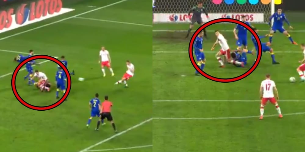 W tej sytuacji doszło do kontuzji Lewandowskiego. Kamery uchwyciły ten moment [WIDEO] Zdjęcie główne wpisu