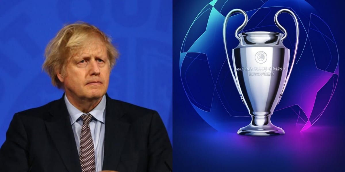 Finał Ligi Mistrzów przeniesiony do Anglii? Boris Johnson wystąpił z prośbą do UEFA Zdjęcie główne wpisu