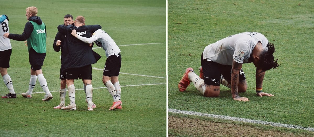 Derby County rzutem na taśmę utrzymuje się w Championship! Kamil Jóźwiak wywalczył rzut karny Zdjęcie główne wpisu