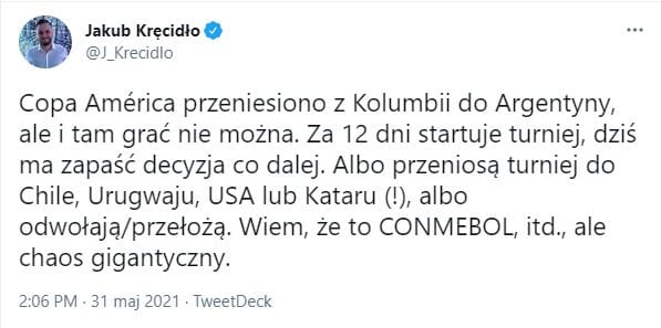 Organizacyjny chaos. Tegoroczne Copa America może zostać odwołane! Zdjęcie główne wpisu