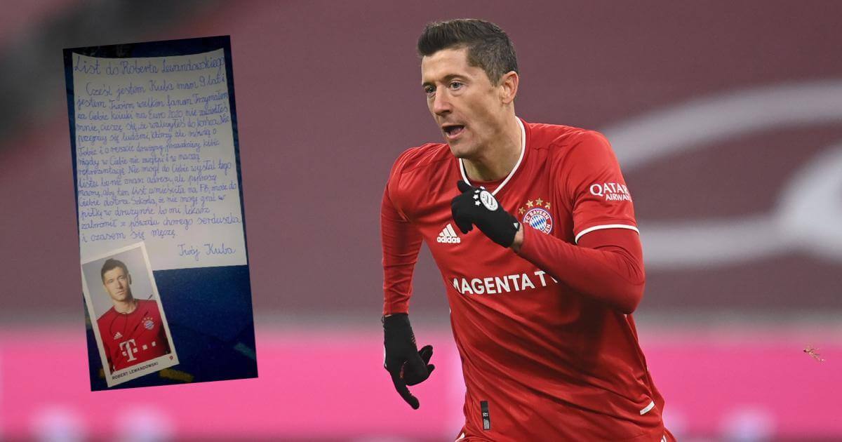 Młody kibic napisał list do Roberta Lewandowskiego: „Cieszę się, że walczyłeś do końca” Zdjęcie główne wpisu