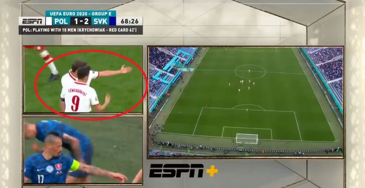 Kamery zarejestrowały reakcję Lewandowskiego na stratę bramki [WIDEO] Zdjęcie główne wpisu