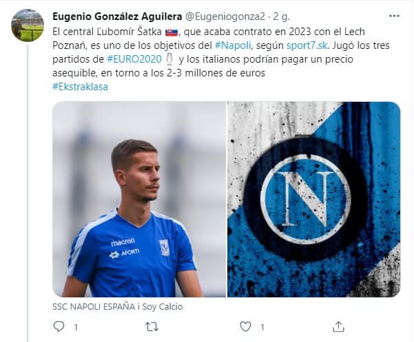 Z Lecha Poznań do Serie A? Napoli zainteresowane Lubomirem Satką Zdjęcie główne wpisu