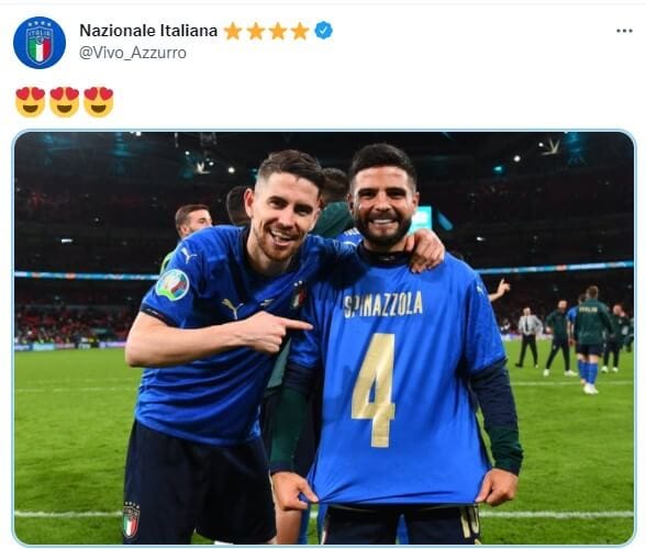 Piękny gest Włochów. Zadedykowali zwycięstwo kontuzjowanemu koledze Zdjęcie główne wpisu