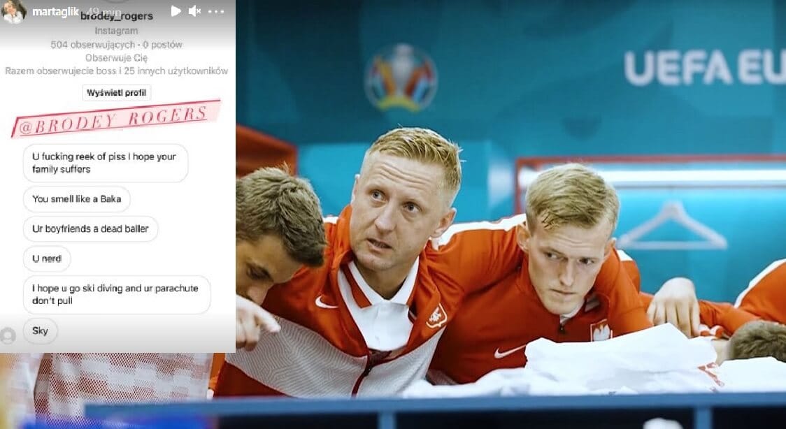 Żona Kamila Glika zaatakowana na Instagramie przez angielskich kibiców. Znamy treść wiadomości Zdjęcie główne wpisu