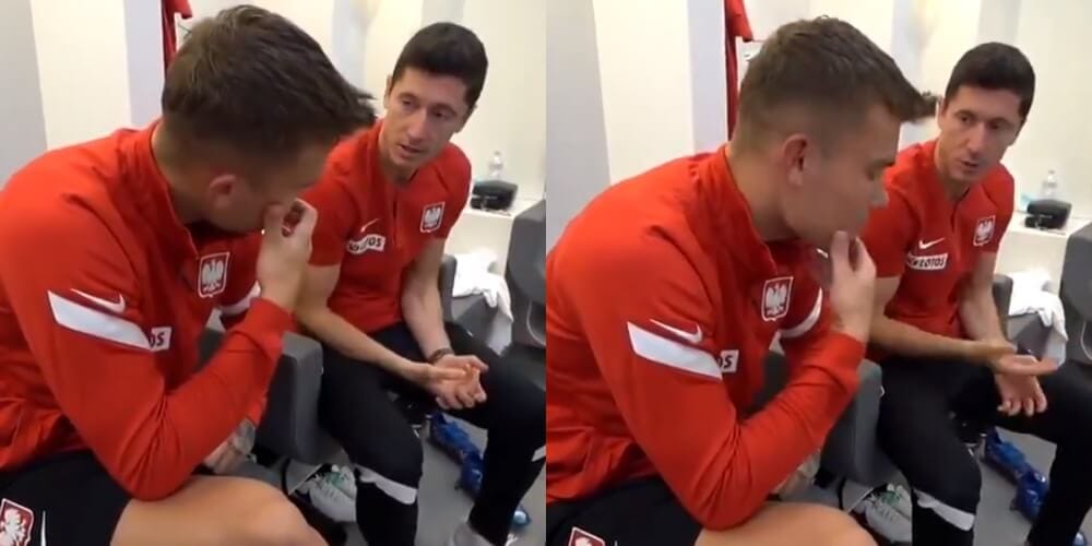 Wzorowy kapitan Lewandowski. Po meczu z San Marino udzielał rad Kamilowi Piątkowskiemu [WIDEO] Zdjęcie główne wpisu