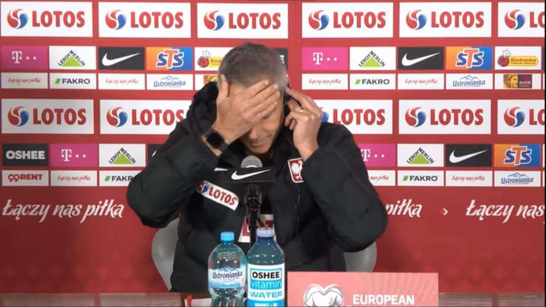 Polscy dziennikarze w akcji! Paulo Sousa aż złapał się za głowę [WIDEO] Zdjęcie główne wpisu