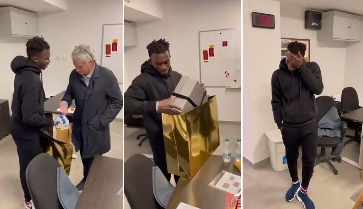 José Mourinho spełnił złożoną obietnicę. Portugalczyk kupił swojemu podopiecznemu buty [WIDEO] Zdjęcie główne wpisu