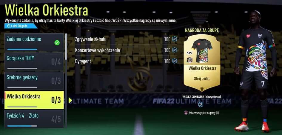 Specjalne wydarzenie w grze FIFA 22! Do zdobycia m.in. stroje WOŚP Zdjęcie główne wpisu