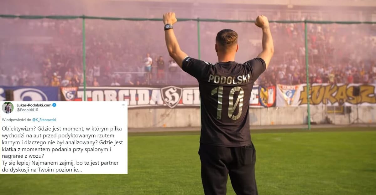 Lukas Podolski odpowiedział Krzysztofowi Stanowskiemu. „Ty się lepiej Najmanem zajmij” Zdjęcie główne wpisu