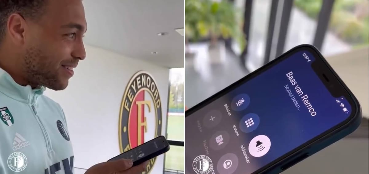 Kibic poprosił piłkarza Feyenoordu o załatwienie wolnego w pracy. Zawodnik spełnił prośbę [WIDEO] Zdjęcie główne wpisu