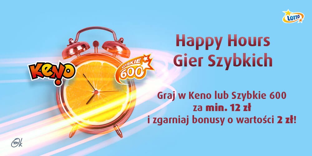 Promocja Happy Hours na Keno i Szybkie 600! Zdjęcie główne wpisu