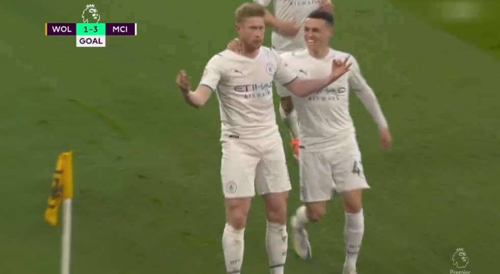 Błyskawiczny hat-trick Kevina De Bruyne. Po trzecim golu Belg wykonał cieszynkę Haalanda [WIDEO] Zdjęcie główne wpisu
