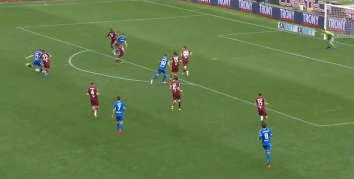 Szymon Żurkowski z golem przeciwko Torino. Ładny strzał z dystansu [WIDEO] Zdjęcie główne wpisu