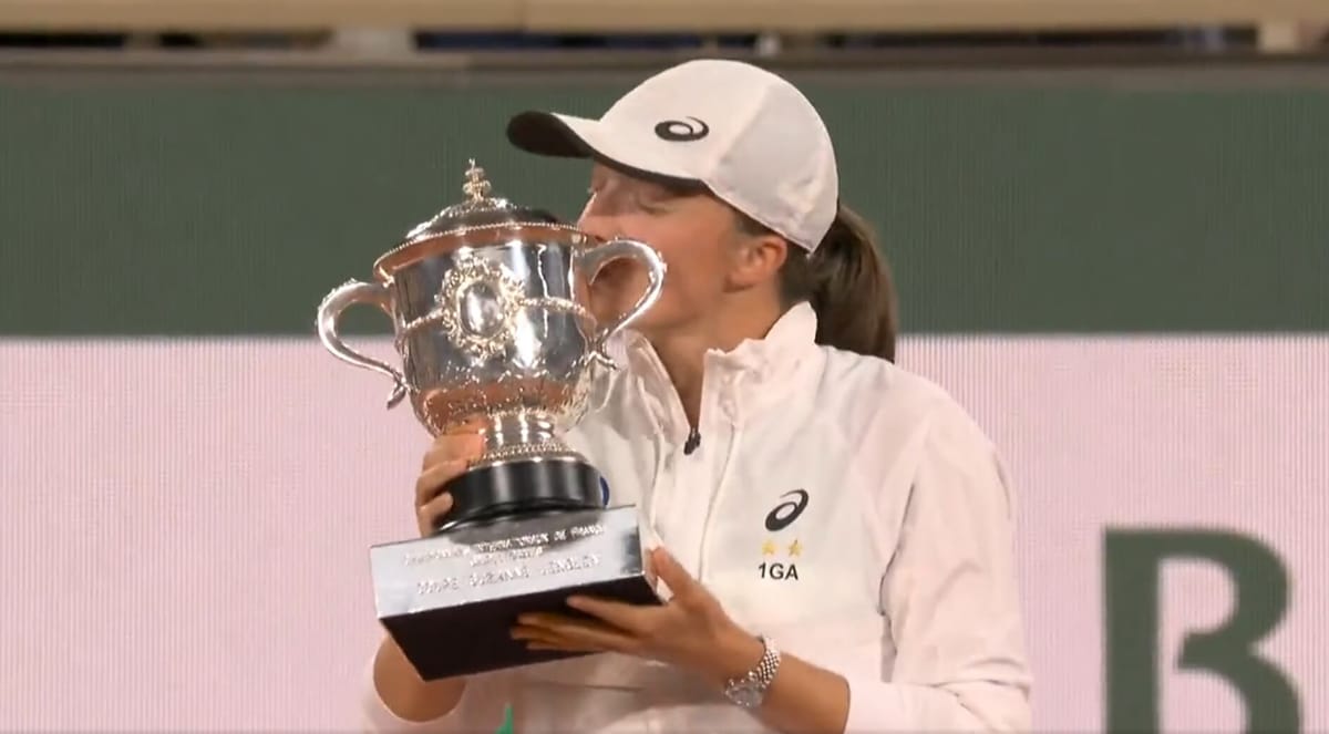 Gratulacje dla Igi Świątek płyną z całego świata. Także od osób związanych z piłką nożną [REAKCJE] Zdjęcie główne wpisu