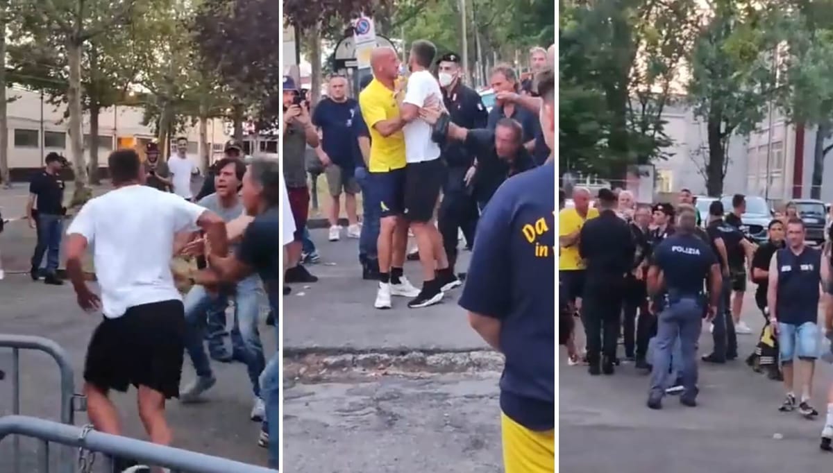 Reprezentant Włoch starł się z jednym z kibiców. Na miejscu pojawiła się policja [WIDEO] Zdjęcie główne wpisu