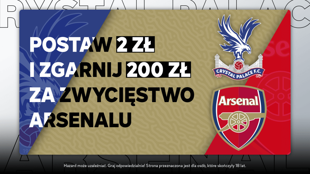 Pewniak na weekend? Zagraj za 2 zł na Arsenal i zgarnij 200 zł! Zdjęcie główne wpisu