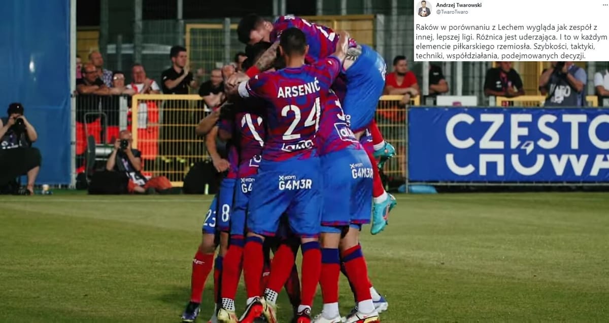 Zmienne nastroje wokół Lecha Poznań i Rakowa Częstochowa. „Różnica jest uderzająca” [REAKCJE] Zdjęcie główne wpisu