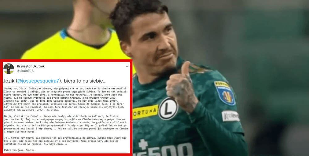 „Słuchaj no, Józik. Gańba jak pieron” – Górnik oryginalnie przeprasza Josue Zdjęcie główne wpisu