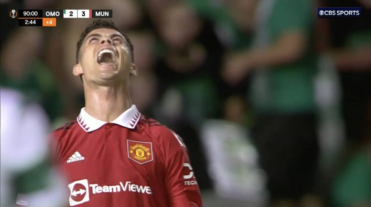 Fatalny start sezonu Cristiano Ronaldo. W meczu z Omonią Nikozja jego irytacja sięgnęła zenitu [WIDEO] Zdjęcie główne wpisu