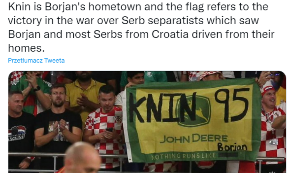 Obrzydliwe zachowanie chorwackich kibiców. Podczas meczu z Kanadą przypomnieli o strasznych wydarzeniach Zdjęcie główne wpisu