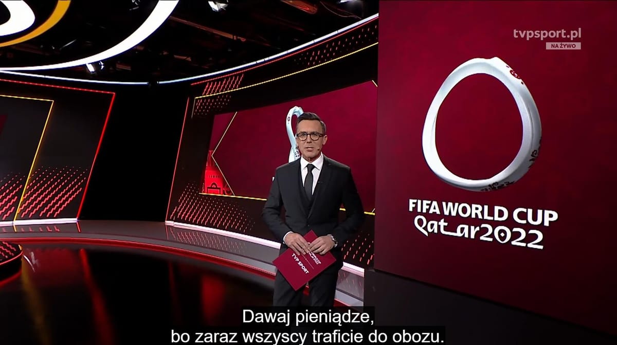 „Dawaj pieniądze, bo wszyscy traficie do obozu” – kuriozalna wpadka TVP Sport Zdjęcie główne wpisu