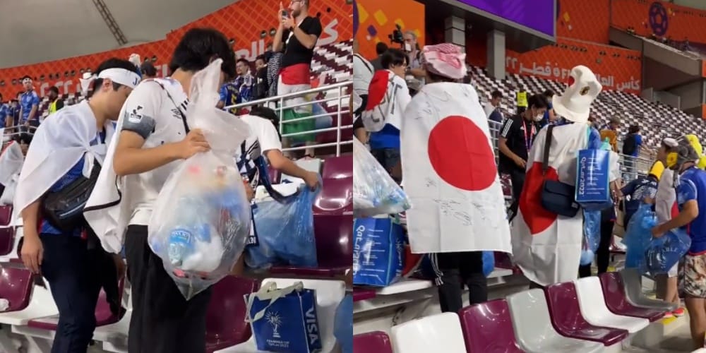 Japończycy pokazali klasę. Po wygraniu z Niemcami posprzątali trybuny i szatnię [WIDEO] Zdjęcie główne wpisu