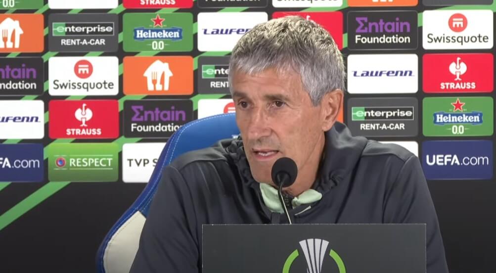 Quique Setien przed meczem z Lechem Poznań. „To nie jest dla nas jakiś sparing. Poważnie traktujemy to spotkanie” Zdjęcie główne wpisu