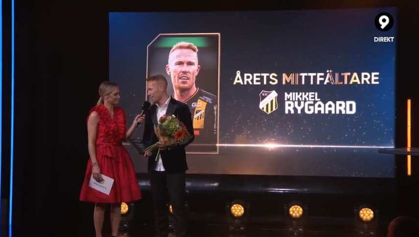 W ubiegłym roku grał dla ŁKS-u w 1. Lidze. Teraz wybrano go najlepszym pomocnikiem ligi szwedzkiej Zdjęcie główne wpisu