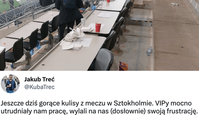 Polscy dziennikarze źle przyjęci przez szwedzkich kibiców. „Laptop zalany piwem” Zdjęcie główne wpisu