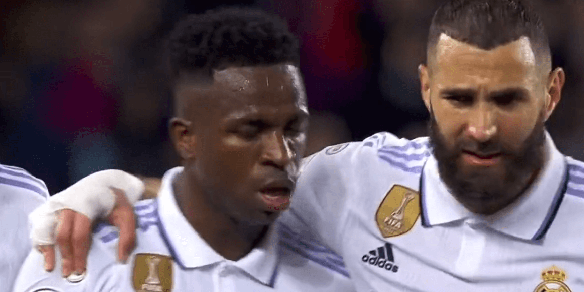 Kamery zarejestrowały spięcie Viniciusa z piłkarzem Barcelony. „Jesteś fatalny” [WIDEO] Zdjęcie główne wpisu